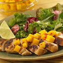 Jerk Chicken with Spicy Mango Topper