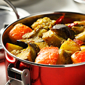Eggplant with Apples, Fennel and Cumin
